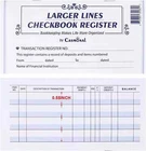 Larger Lines Checkbook Register, Check Registers for Personal Use,...