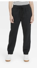 Womens High Rise Size XS Ankle Jogger Pants A New Day Black