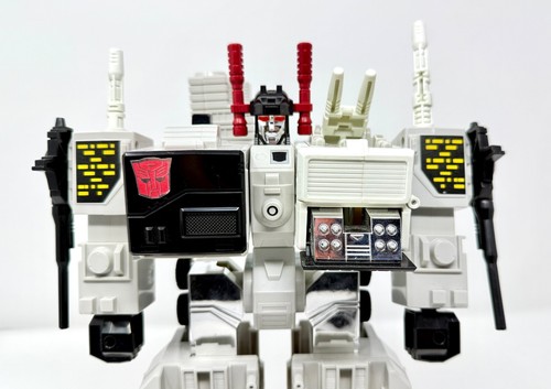 MINT 100% Complete 1985 Transformers G1 Triple Changer METROPLEX RUBBER Tires! - Picture 3 of 19