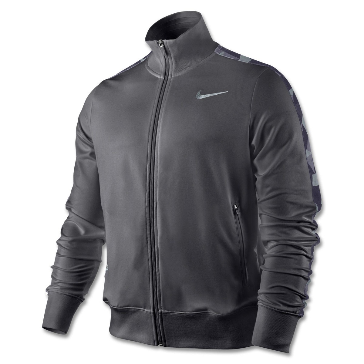 Nike Men's Rafa Tennis Charcoal Dri-Fit Zip-Up Long Sleeve Jacket