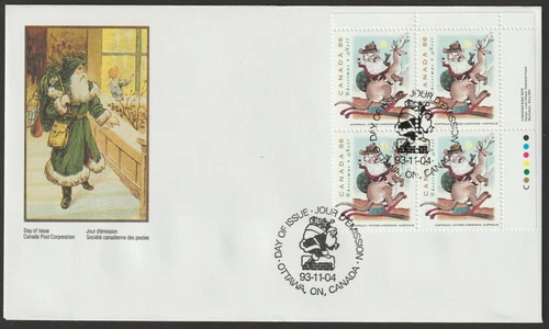 Canada #1501, Christmas Personages, UR PB, Official First Day Cover, FDC 1993