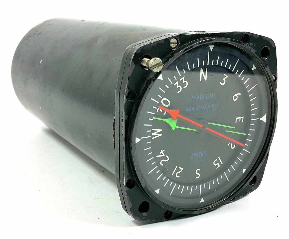 VOR AIRCRAFT RADIO NAGNETIC INDICATOR 404 RNA/CP/1 MARCONI SMITHS