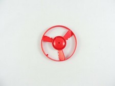 Park's Sky Lab RED SAUCER spinner Park Plastics Co. vintage plastic air boat toy