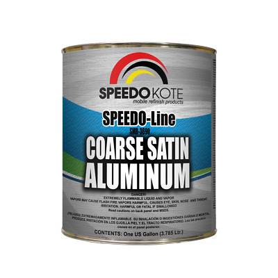 Coarse Satin Aluminum for use in automotive base coats , One Gallon SMR-3690