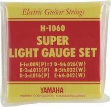 Yamaha electric Guitar String Super Light Gauge Set H1060 Uncoated JAPAN