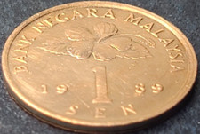 1989 MALAYSIA 1 SEN (NICE COIN) KM# 49 US SELLER COMBINED SHIPPING REFUND