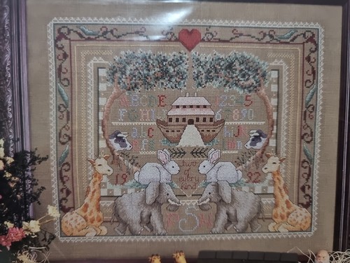 Noah's Sampler Counted Cross Stitch Pattern, Alma Lynne's Private Collection - Picture 4 of 4