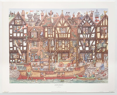 ''The Day They Caught The Burglar'' by Armand Foster, reproduction print