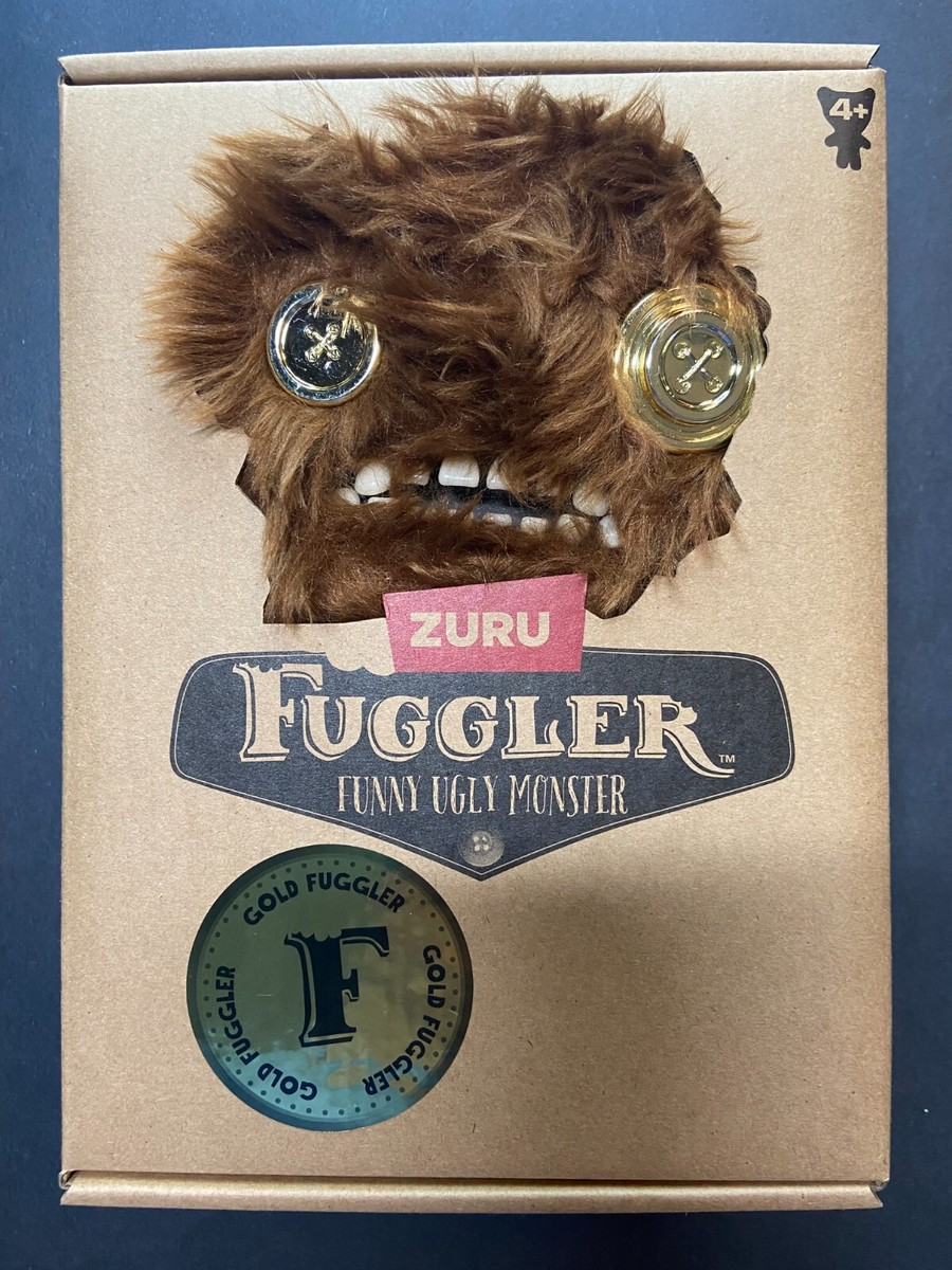 Fuggler Funny Ugly Monster Brown GRUMP GRUMPS #136 Gold Fugg 9