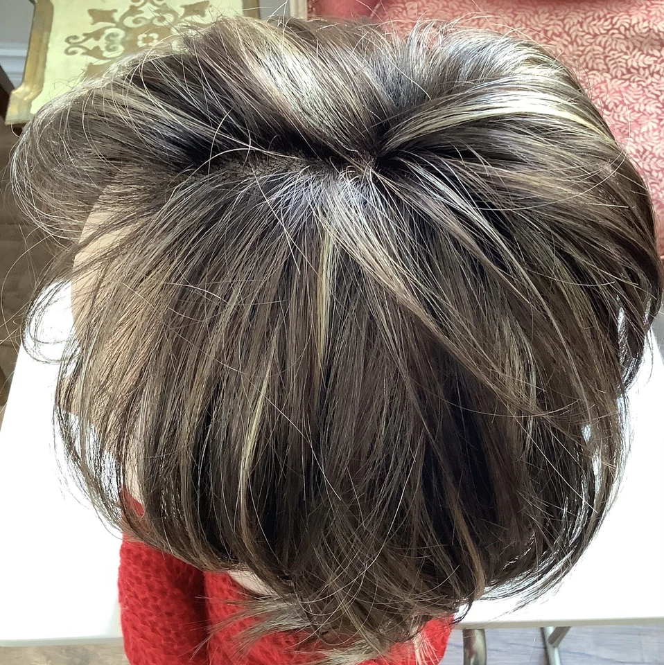 Peluca MONIKA de ESTETICA, *beso caramelo * frente de encaje, pieza mono, genuina, nueva Foto 4 de 4