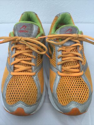 Newton Womens Gravity Orange/Silver Running Shoes US 8 EU 39 