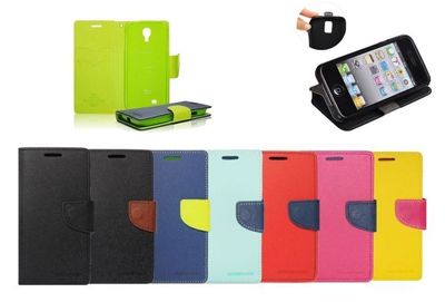 ^ Book Case Hülle Handy Tasche LederImitat Etui Flip LG Magna H502 LG Magna LTE 