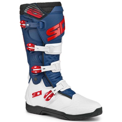 Sidi X Power SC Offroad Motorcycle Boots White/Navy/Red 46
