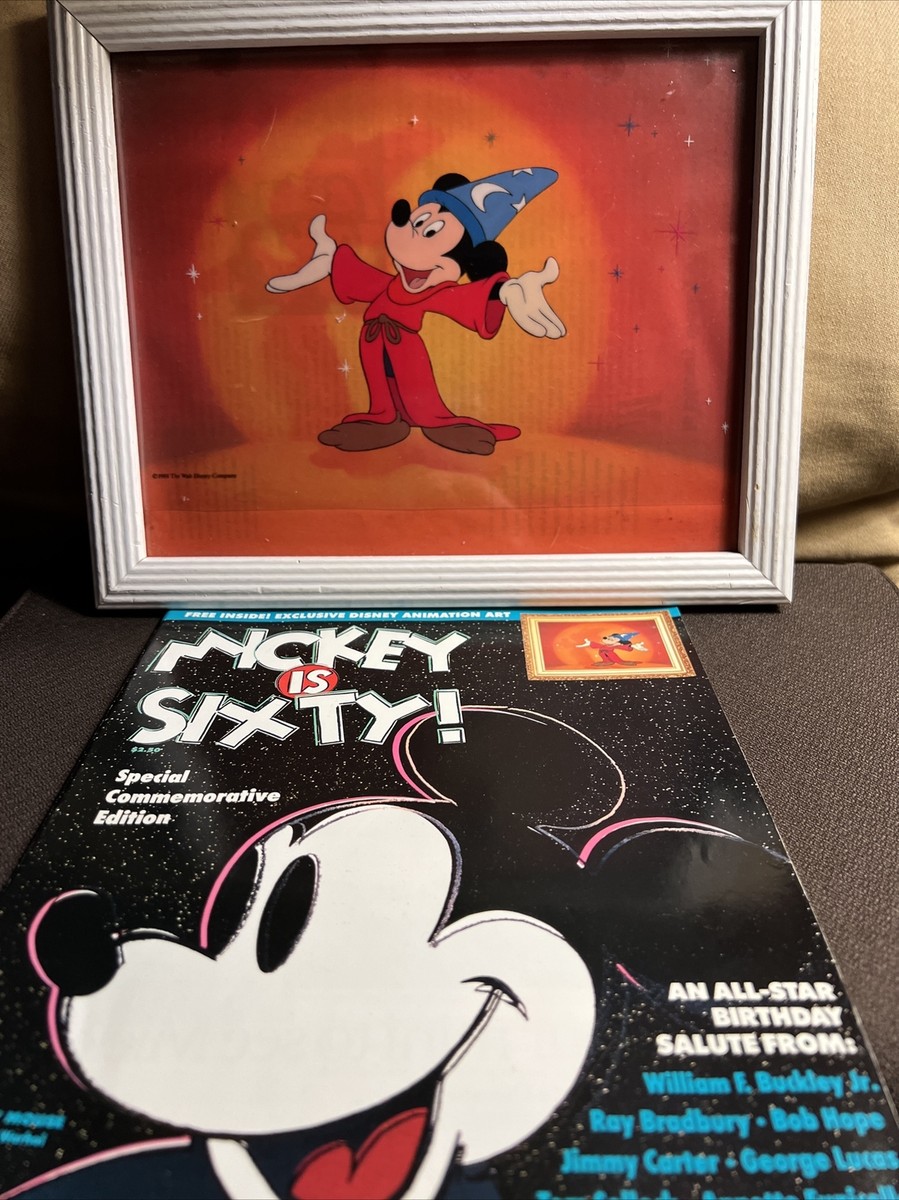DISNEY Mickey Mouse SORCERER FANTASIA 1988 Sericel Animation