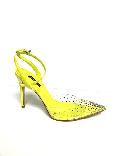 Nine West Womens Foreva Pump Heel Yellow Size 9 M