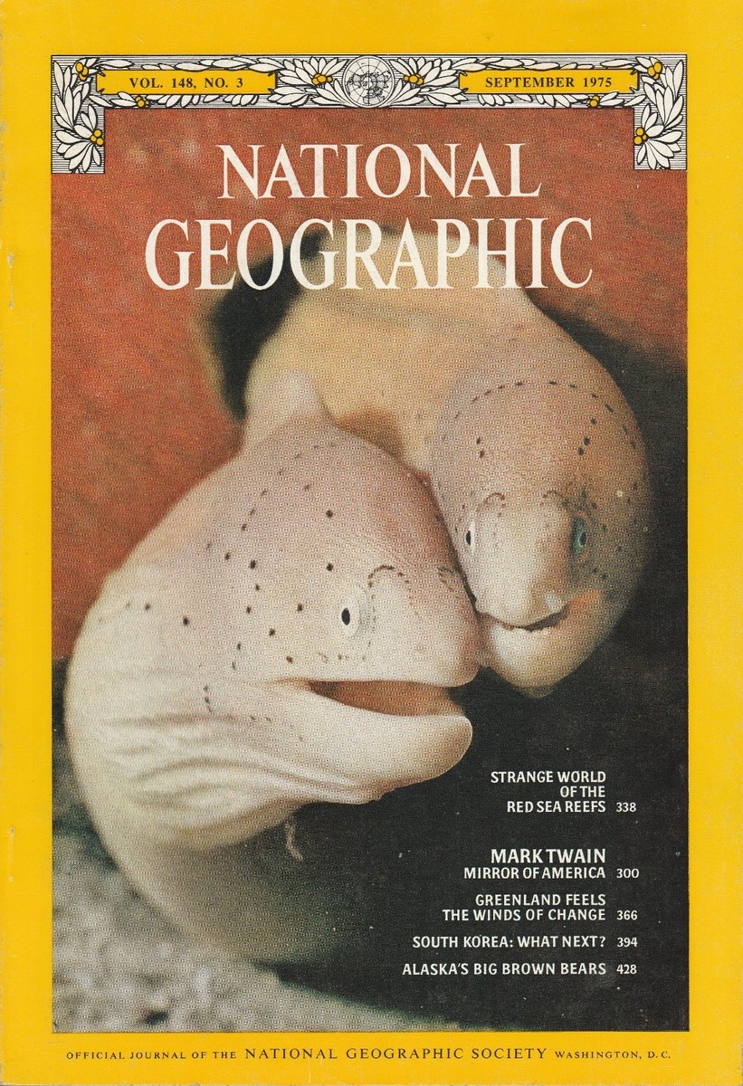 National Geographic September 1975 - Mark Twain, Red Sea National Geographic September 1975 - Mark Twain, Red Sea