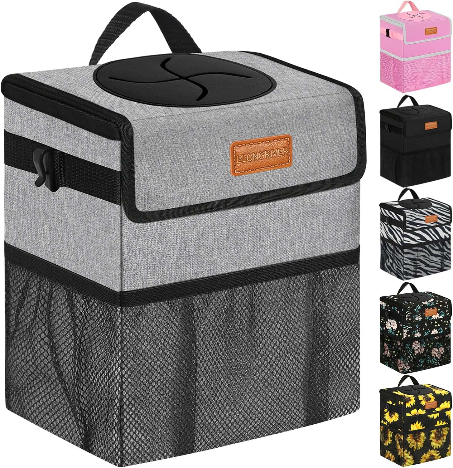 Car Trash Can Bin for Back Seat Leak Proof, Cute Trash Bag Hanging, for SUV Truc