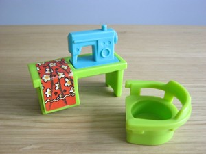 Details About Vintage Fisher Price Play Family Sewing Machine Chair