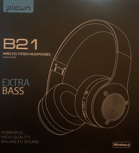 New Picun B21 Wireless Headphones Over Ear 110H Rose Gold Pink Extra Bass |  eBay