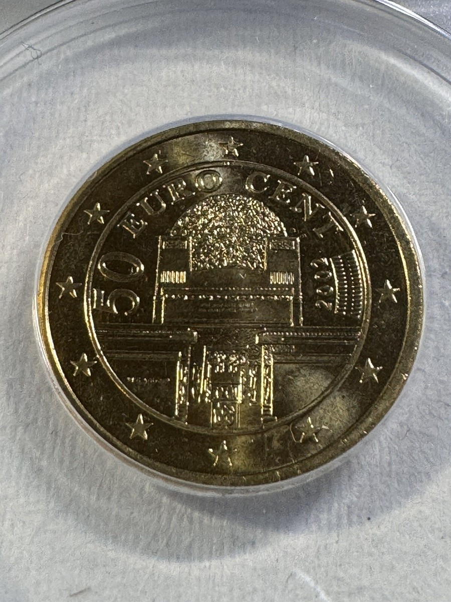2002 Austria 50 Cents Graded MS 66 by ANACS | eBay