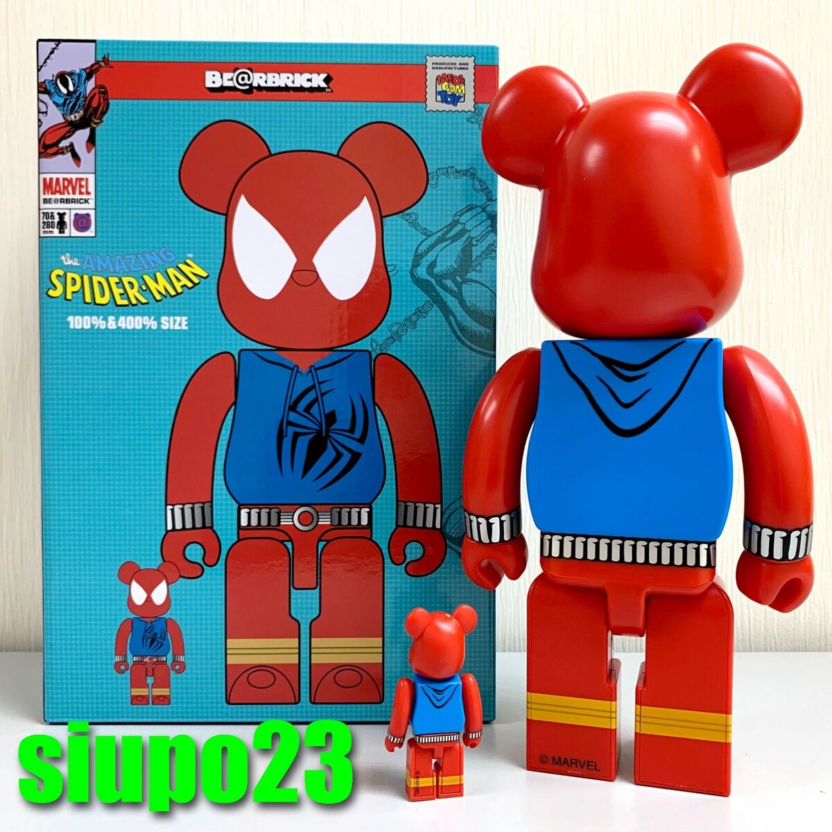 BE@RBRICK SCARLET BLACK SPIDER 400％ SET | www.fleettracktz.com