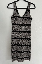 Black and Gold Large Cocktail Dress
