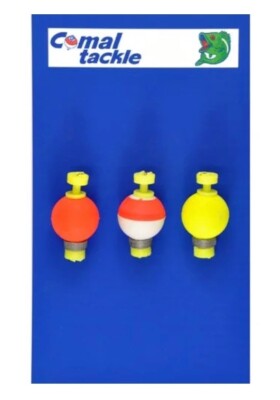 Comal Tackle Weighted Round Snap-on Fishing Float Bobber, 3/4