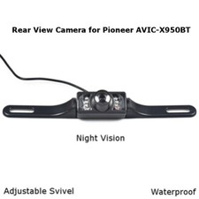 Rear View Camera Backup License Plate Night for Pioneer AVIC-X950BT AVICX950BT