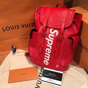 bag: Louis Vuitton X Supreme Christopher Backpack