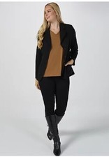 Qvc Kim & Co Ponte Crepe Button Front Pocket Blazer Petite X-small Rrp £80 New