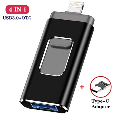 MARKENLOS 1 TB 256 GB USB-Stick Für iPhone, iPad, Android-Smartphones, Tablets Und Pcs