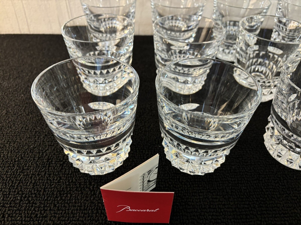 25 verres à eau modèle grain de riz cristal de Baccarat /prix à la pièce