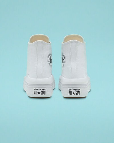 Converse Chuck Taylor All Star Move Platform Shoes In White - 第 5/6 張圖片