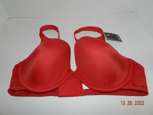 Avenue Body 40D lined Underwire RED Bra Full Figure fashion plunge - Picture 1 of 3