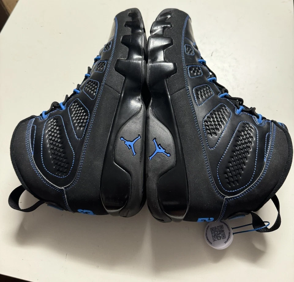 Air Jordan 9 Retro Negro Fondo Foto Azul Usado Talla 13 Foto 3 de 4