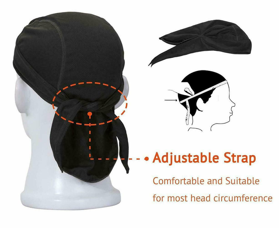 Multi-Sport Head Wrap Bandana Beanie – Moisture Wicking, UV Protection, One Size Fits All