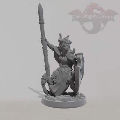 Female Demonkin - Dungeons and Dragons, 5e, Pathfinder - Miniature