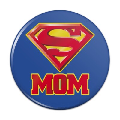 SIGN SUPER MOM WONDER WOMAN HERO pendant Sterling 925 plate Silver 20'' necklace 