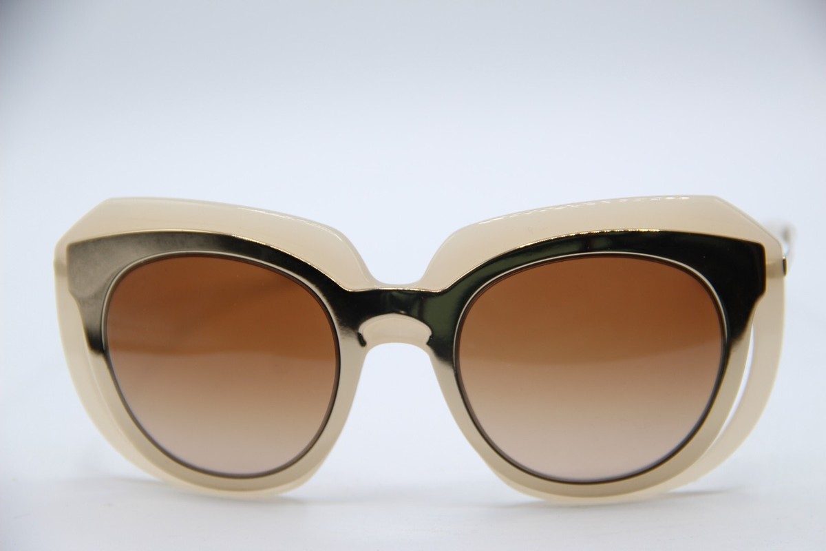 NEW DOLCE & GABBANA DG 6104 3043/13 GOLD IVORY AUTHENTIC