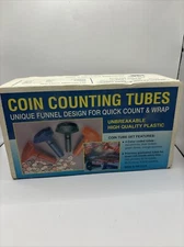 New Coin Counting Tubes - Fast Wrap Quarter, Dime, Nickel, Penny- MMF Industries