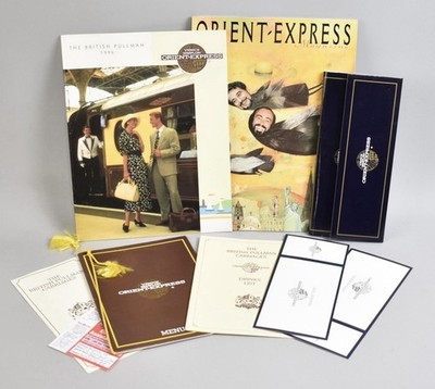 ORIGINAL ORIENT EXPRESS PULLMAN TICKETS, MENÜ, WEINKARTE, PROSPEKT, ZEITSCHRIFT ETC.