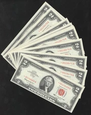 1963 $2 LEGAL TENDER STAR REPLACEMENT NOTE UNCIRCULATED Fr 1513* 71165-19