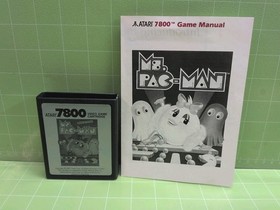 Atari 7800 Games Lot Of 5 Games -3 Games W/Manual - Great Condition -Clean Pins-