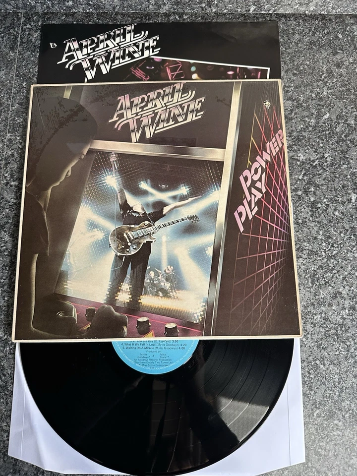 VINYL LP APRIL WINE POWER PLAY 1982 CANADIAN 1ST PRESS AQR 533 EX/NM - Image 2 of 4