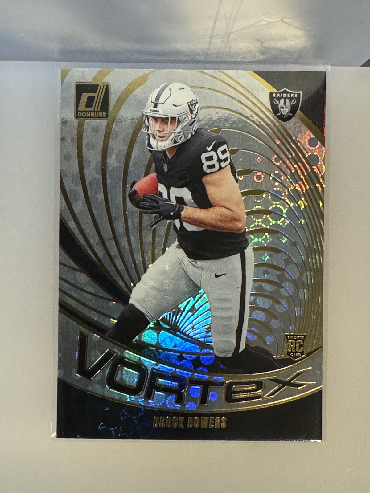 2024 Panini Donruss - Vortex Brock Bowers #VOR-BBO Galactic (RC)