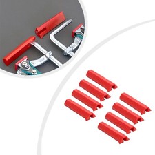 Silicone Sleeve Set for Woodworking Track Clamp Ratchet Clamps Eight Pieces Red