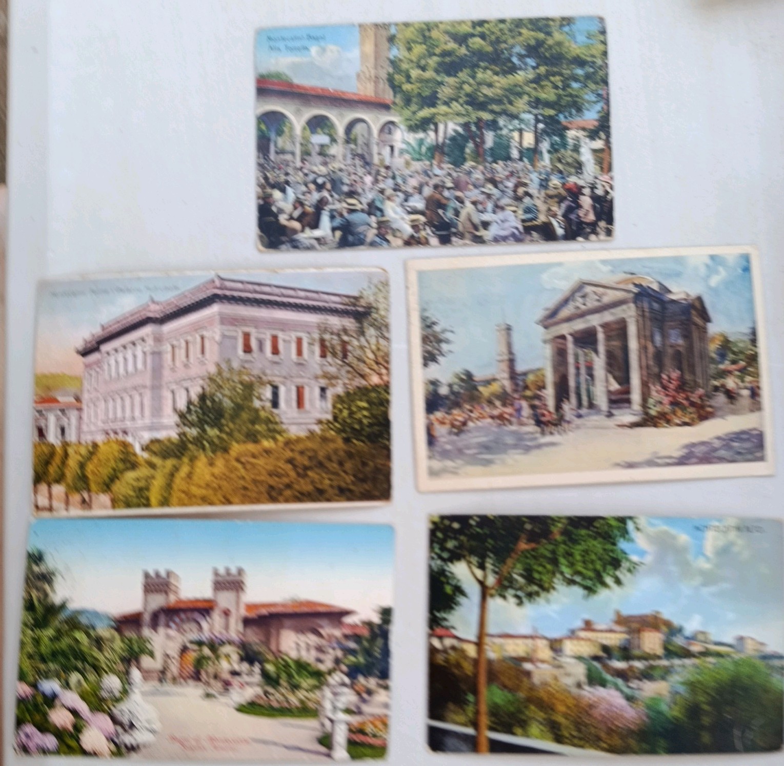 Montecatini Terme Lotto Di 6 Cartoline Viaggiate Belle!