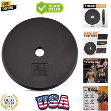 Standard Weight Plates, 1-Inch Cast Iron Barbell Weights, Wide Range 5  50 LB,...