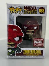Funko POP! Marvel Zombies Zombie Red Skull #668 Amazon Exclusive DAMAGED BOX