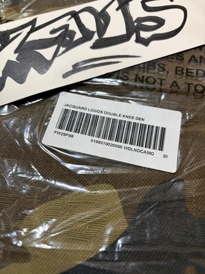 Supreme Jacquard Logos Double Knee Denim Painter Jean Woodland